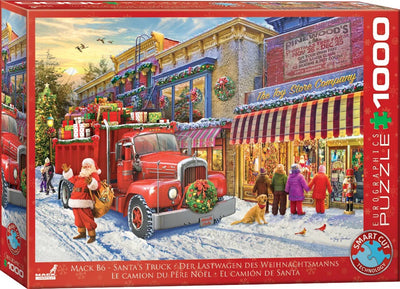 Eurographics – Mack B6 Santa's Truck (Mack B6 Santa's Truck) – Greg Giordano – 1000 Teile – 68 x 48 cm – Weihnachtspuzzle