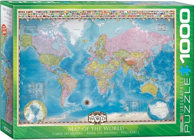 Eurographics - Weltkarte [Weltkarte] - 1000 Teile 68×48cm (B×H) – Puzzle