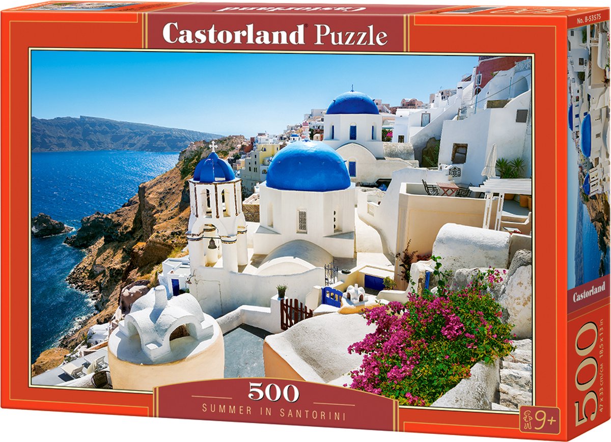 Castorland Sommer in Santorini – Puzzle – 500 Teile – Satin-Finish – perfekte Passform – europäische Qualität
