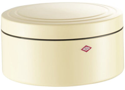 Wesco Classic Line Gebäckdose mit Deckel | 4 Liter | Metall - Mandel | Keksdose