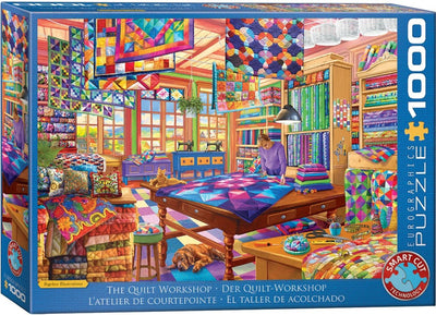 Eurographics – The Quilt Workshop – Bigelow-Illustrationen – 1000 Teile 68 x 48 cm (B x H) – Puzzle