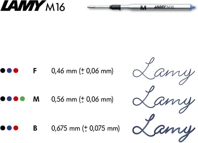 Lamy Scala Kugelschreiber 251 – Edelstahl gebürstet, satiniert mit Drehmechanismus – inkl. M 16 Großraummine in Schwarz
