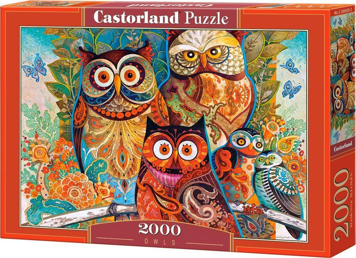 Selecta Castorland Puzzle Eulen, 2000 Teile.