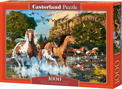 Castorland Pferdewunderland – Puzzle – 1.000 Teile – Satin-Finish – perfekte Passform – europäische Qualität