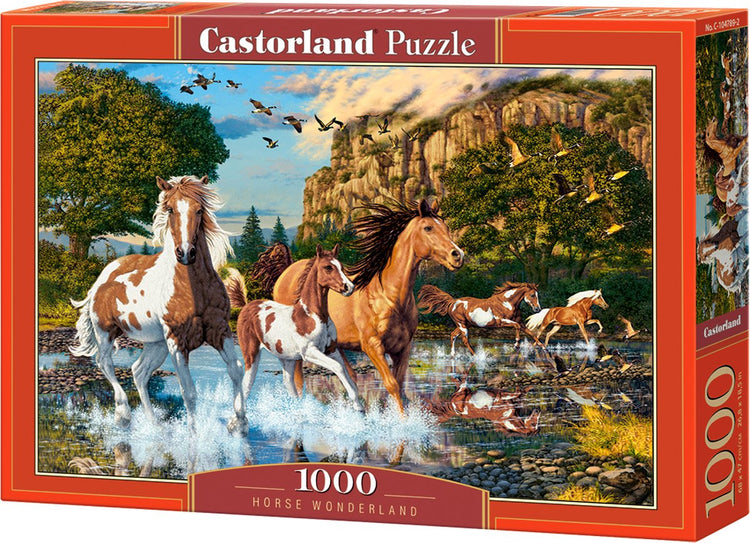 Castorland Pferdewunderland – Puzzle – 1.000 Teile – Satin-Finish – perfekte Passform – europäische Qualität