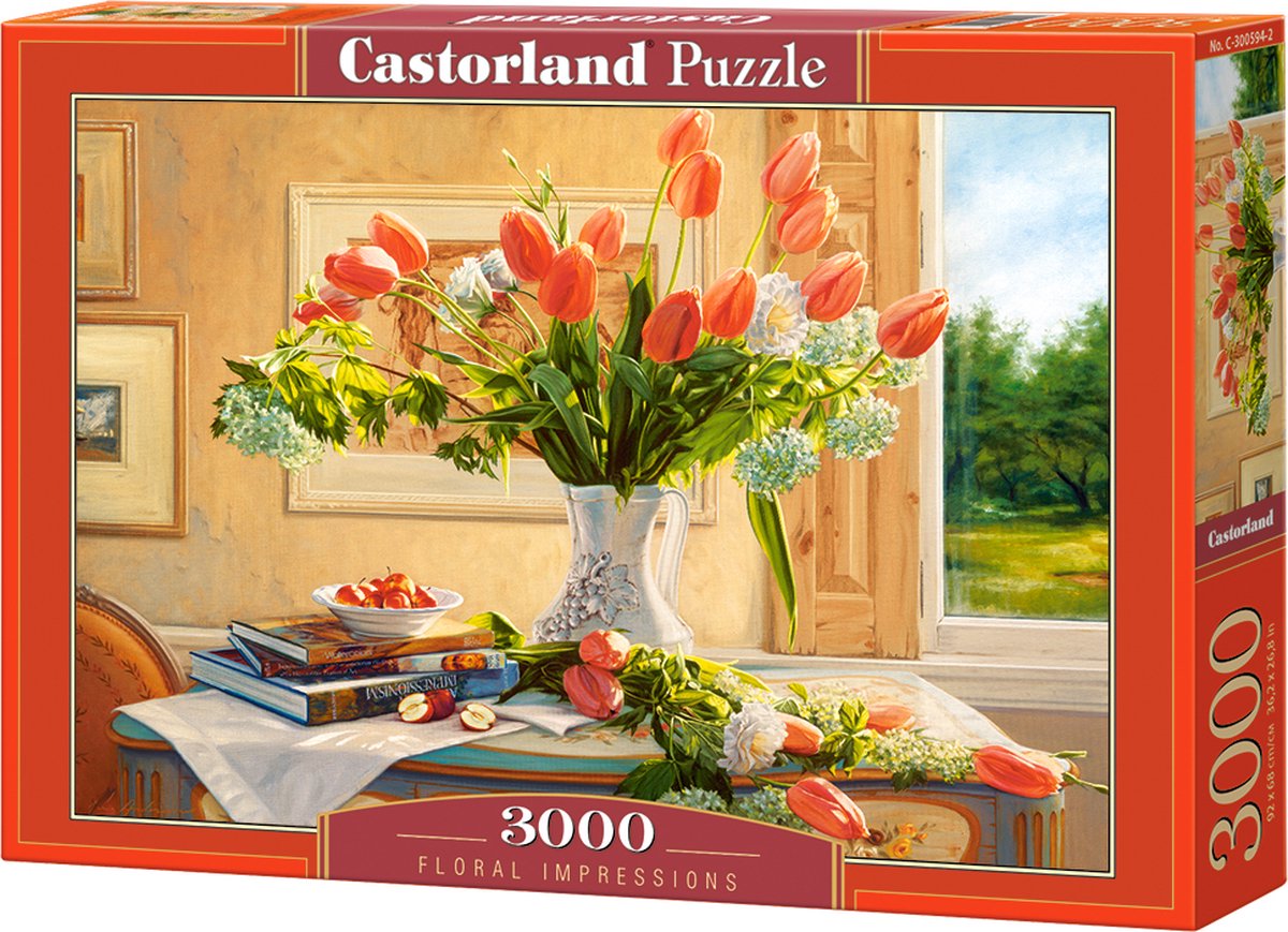 Castorland Floral Impressions – Puzzle – 3.000 Teile – Satin-Finish – perfekte Passform – europäische Qualität