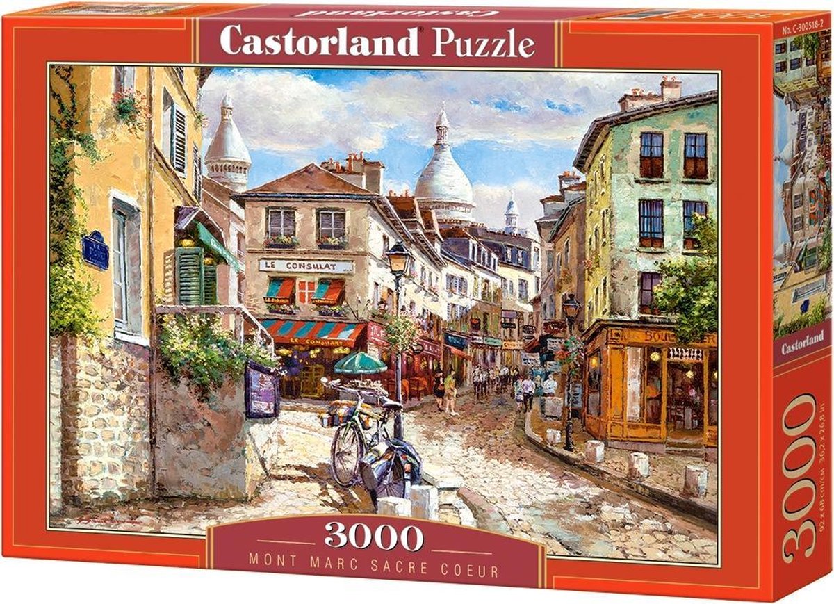 Castorland Mont Marc Sacre Coeur – Puzzle – 3.000 Teile – Satin-Finish – perfekte Passform – europäische Qualität