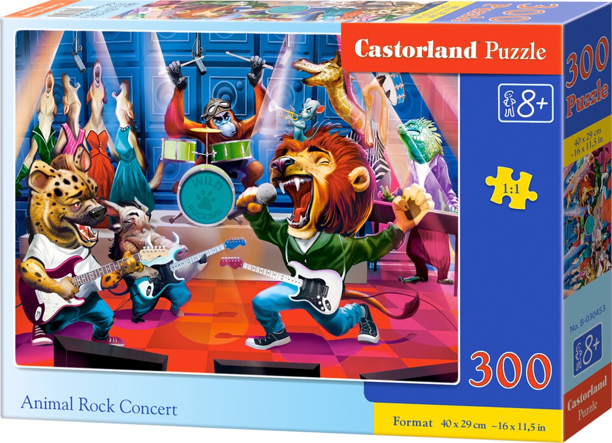 Castorland Animal Rock Concert – Puzzle – 300 Teile – Tiere – Premium-Qualität