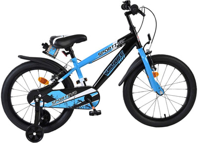Volare Sportivo Kinderbike Jungen 18 Zoll blau schwarze zwei Handbremsen