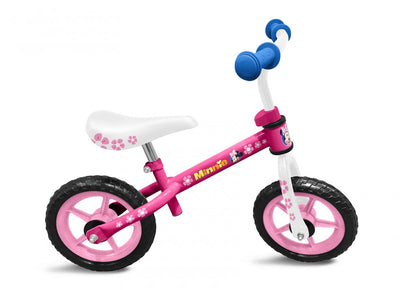 Balance Bike Minnie Mouse 10 Zoll Mädchen rosa weiß