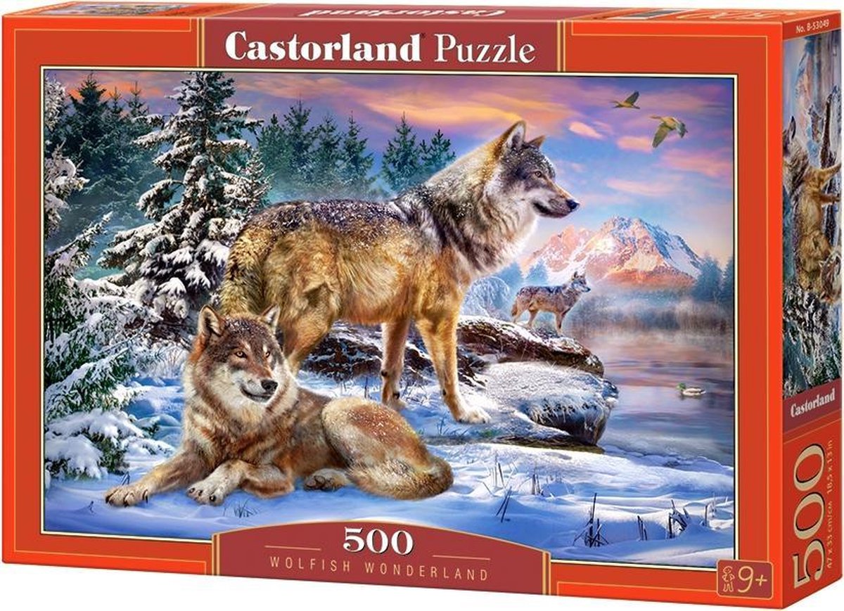 Selecta Castorland Plug Puzzle Wolfish Wonderland, 500st.