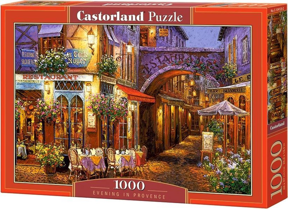 Selecta Castorland Puzzle Abend in der Provence, 1000 Teile.