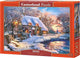 Castorland Winterhütte – Puzzle – 500 Teile – Satin-Finish – perfekte Passform – europäische Qualität