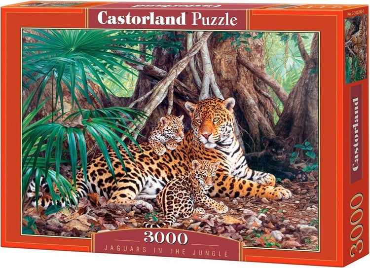 Castorland Jaguare im Dschungel – Puzzle – 3.000 Teile – Satin-Finish – perfekte Passform – europäische Qualität