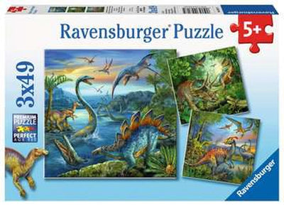 Ravensburger - Dinosaurier 3x49st.
