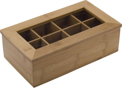 Westmark Teebox neutral - 8 Fächer - 32,5 x 20,5 cm - Holz