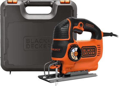 Black+Decker ks801sek 550w Pendelstichsäge | im Koffer | 1x Splitterschutzplatte | 1x Sägeblatt - ks801sek-qs