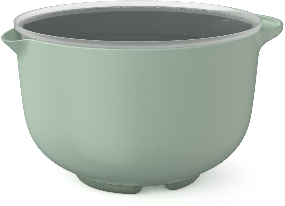 Mepal Rührschüssel mit Deckel Chef It – 4 l – Schüssel – mikrowellen- und spülmaschinenfest – Backzubehör – nordischer Salbei