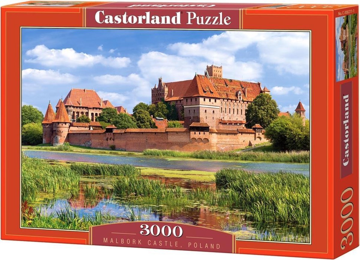Castorland Schloss Malbork, Polen – Puzzle – 3.000 Teile – Satin-Finish – perfekte Passform – europäische Qualität