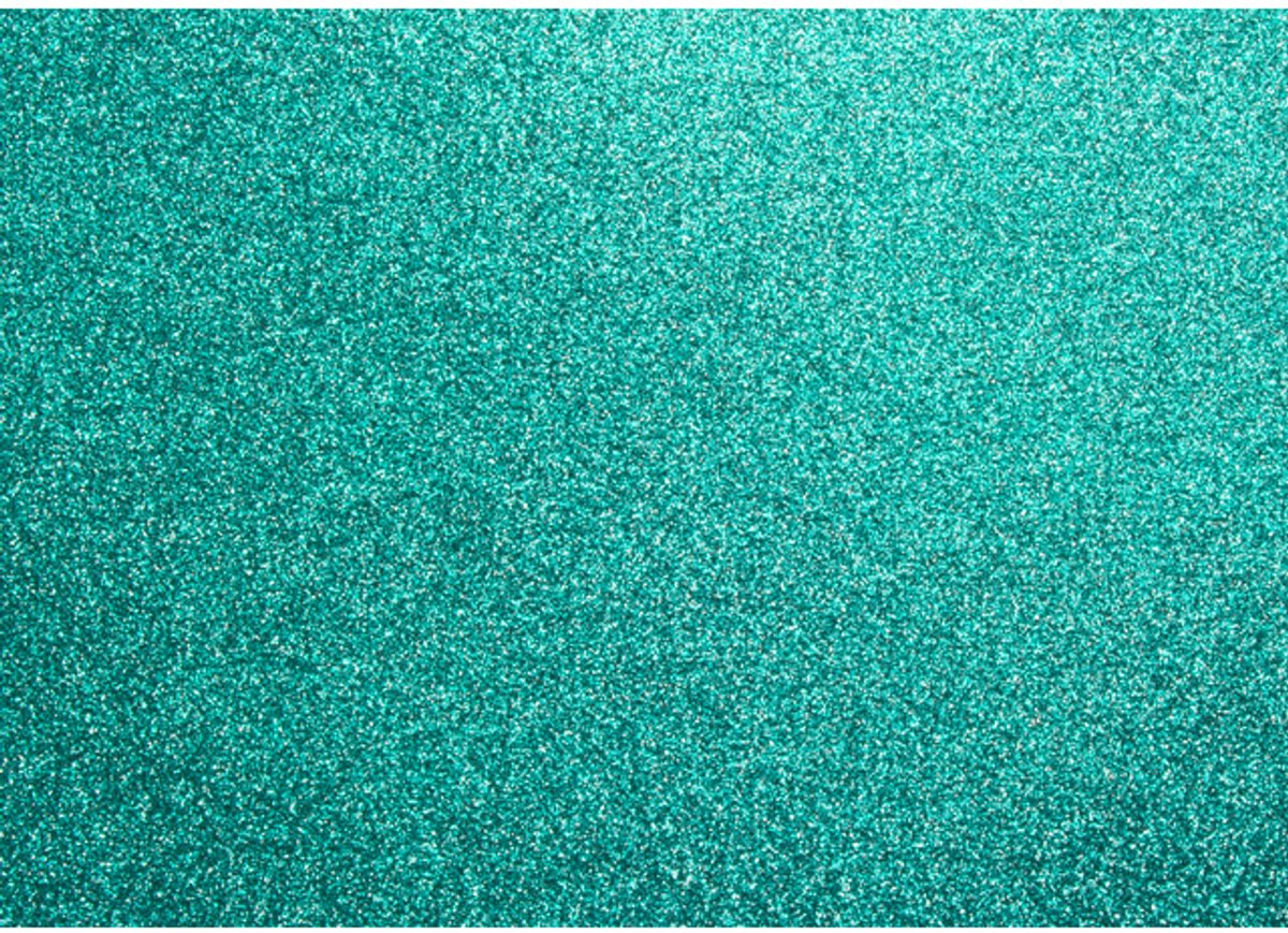 Känguru-Glitzerkarton – Türkis – 50 x 70 cm – Packung mit 10 Blatt – k-0060k21