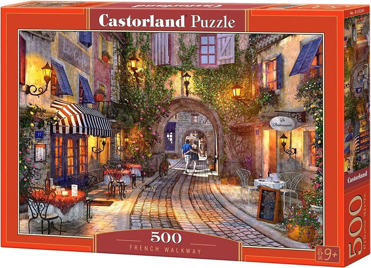 Castorland French Walkway – Puzzle – 500 Teile – Satin-Finish – perfekte Passform – europäische Qualität