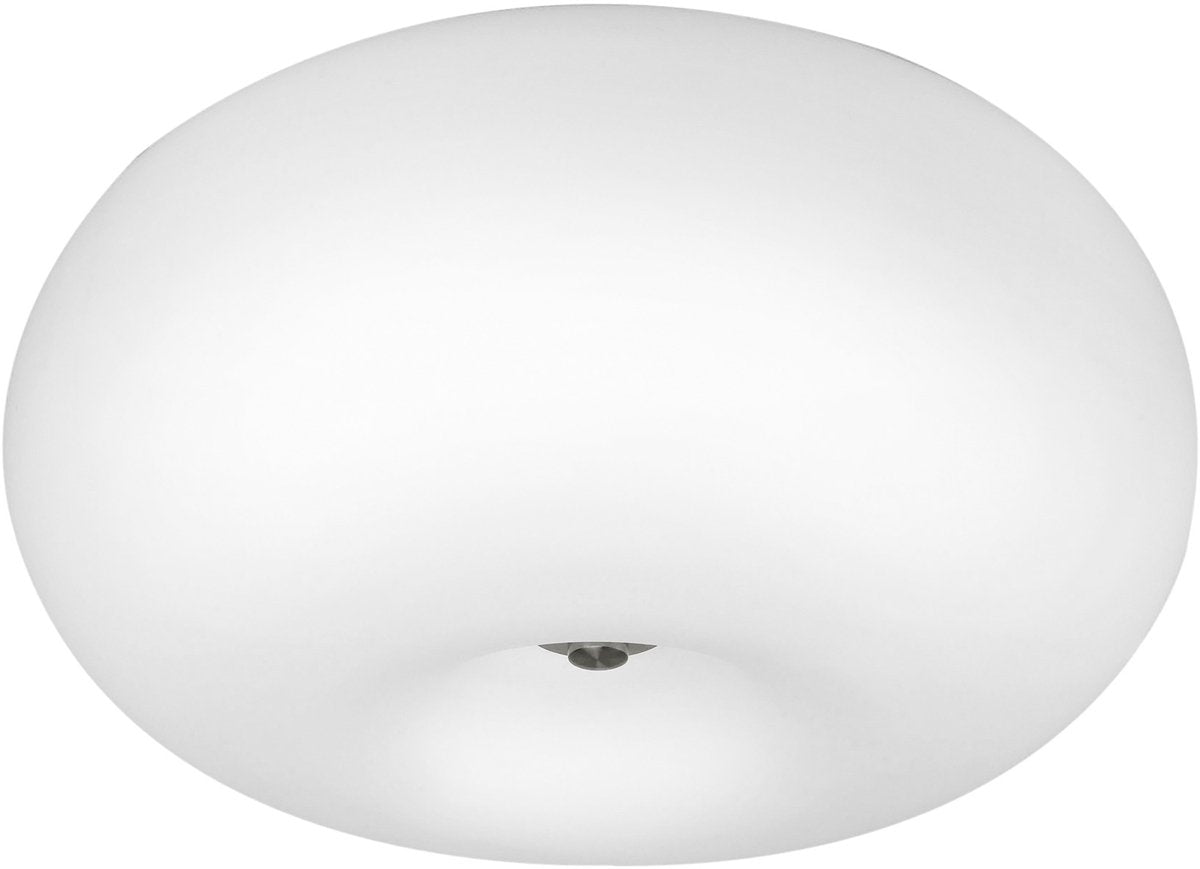 Eglo Optica - Deckenleuchte - ø35 cm - Nickel matt - Weiß