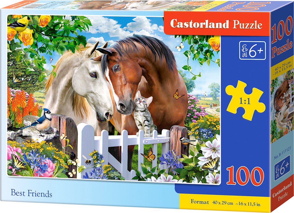 Castorland beste Freunde – Puzzle – 100 Teile – Freundschaft – Premium-Qualität