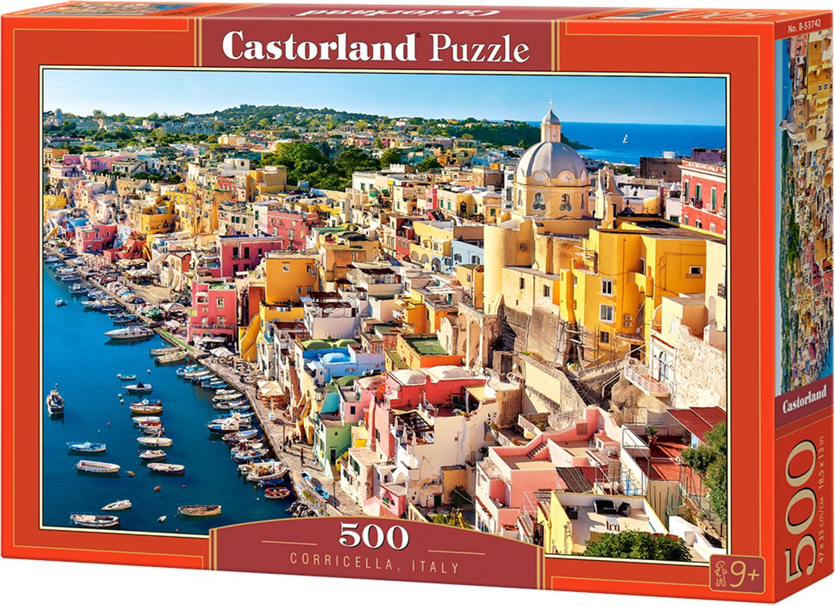 Castorland Corricella, Italien – Puzzle – 500 Teile – Satin-Finish – perfekte Passform – europäische Qualität