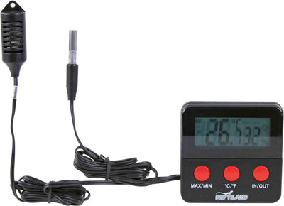 Trixie Reptilien-Thermometer-Hygrometer digital – Messbereich 0–70 °C, 20–99 % Luftfeuchtigkeit – 6 x 6 cm