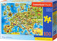 Castorland-Karte von Europa – Puzzle – 100 Teile – lehrreich – Premium-Qualität