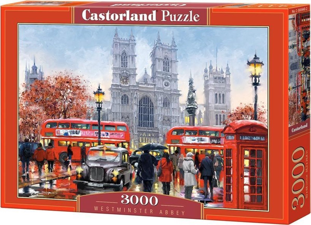 Castorland Westminster Abbey – Puzzle – 3.000 Teile – Satin-Finish – perfekte Passform – europäische Qualität