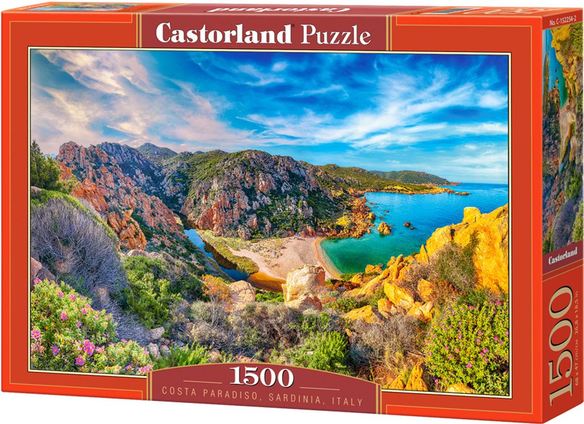 Castorland Costa Paradiso, Sardinien, Italien – Puzzle – 1500 Teile – Satin-Finish – perfekte Passform – europäische Qualität