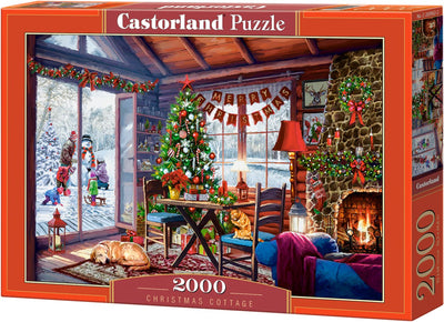 Castorland Weihnachtshäuschen – Puzzle – 2000 Teile – Satin-Finish – perfekte Passform – europäische Qualität