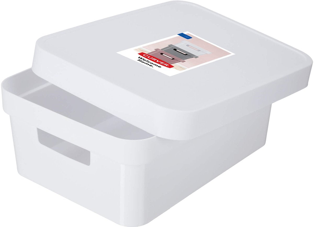 Curver Infinity - Aufbewahrungsbox mit Deckel - Aufbewahrung - Kunststoff - 11l - Weiß