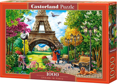Castorland Frühling in Paris – Puzzle – 1000 Teile – Satin-Finish – perfekte Passform – europäische Qualität
