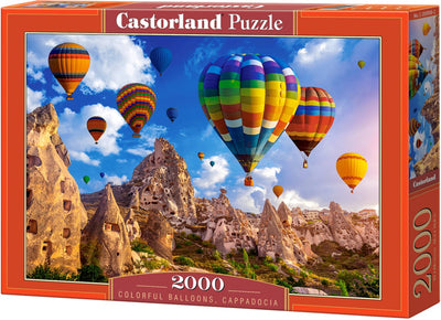 Bunte Luftballons von Castorland, Kappadokien – Puzzle – 2000 Teile – satinierte Oberfläche – perfekte Passform – europäische Qualität