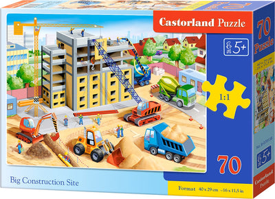 Castorland Großbaustelle – Puzzle – 70 Teile – Baustelle – Premium-Qualität