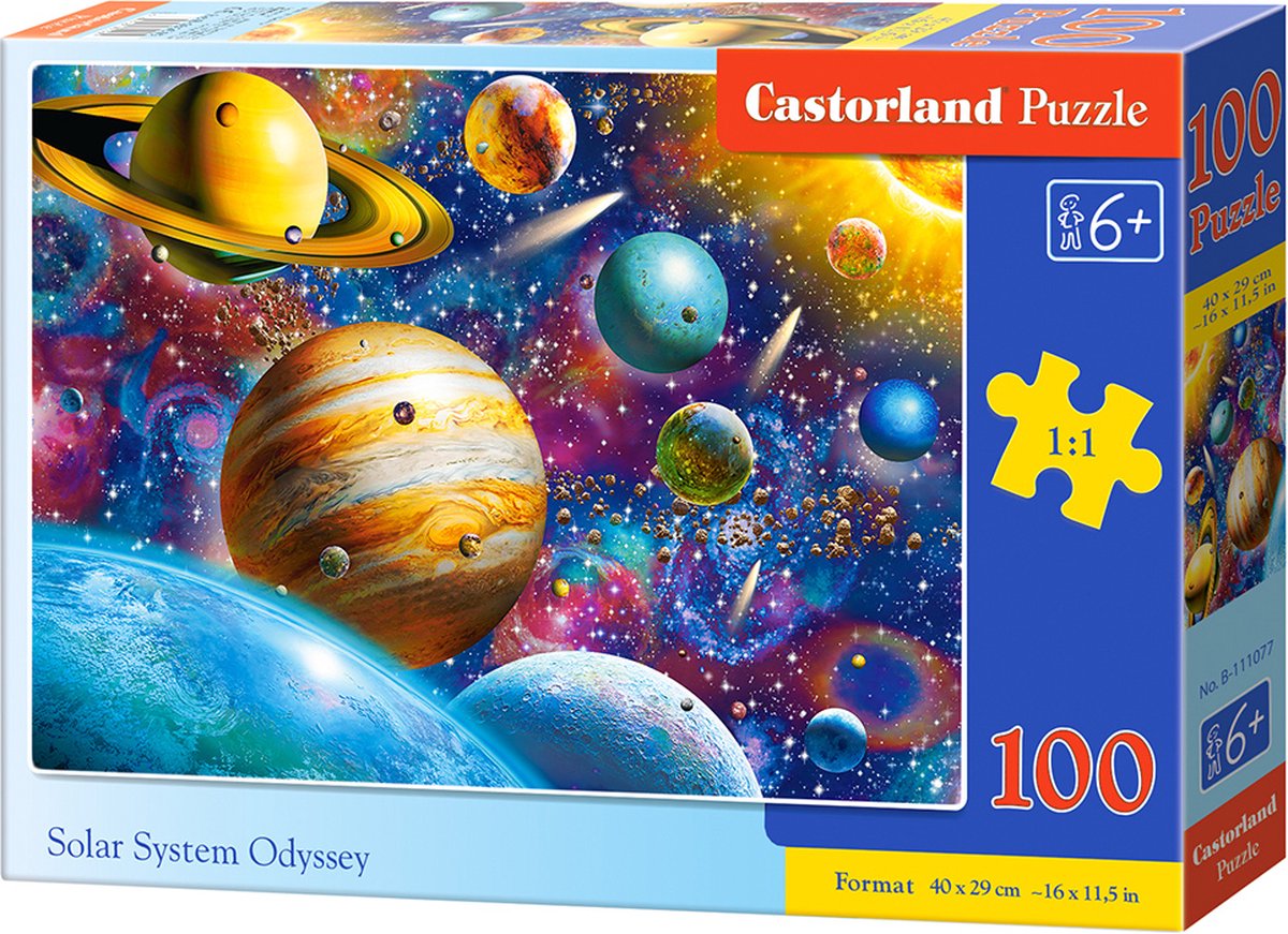 Castorland Sonnensystem-Odyssee – Puzzle – 100 Teile – Sonnensystem – Premium-Qualität