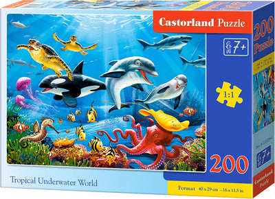Tropische Unterwasserwelt von Castorland – Puzzle – 200 Teile – Meeresleben – Premium-Qualität