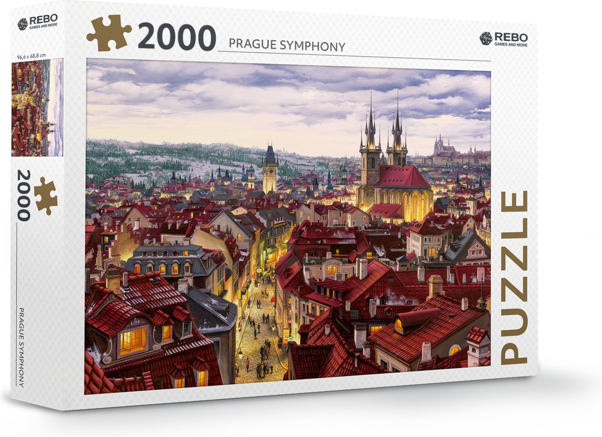 Rebo Productions Rebo Puzzle 2000 Teile – Prager Symphonie
