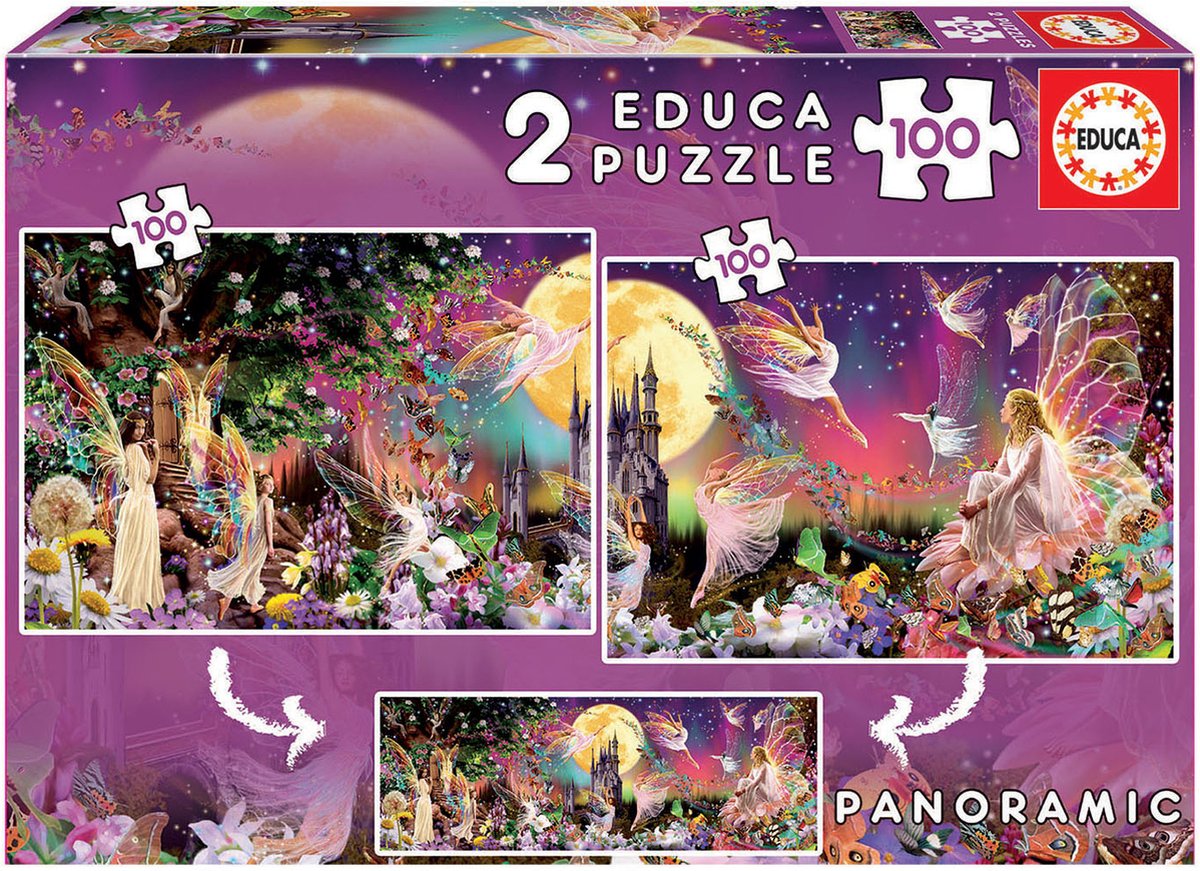 Educa-Puzzle - Fantasie - 2 x 100 Teile