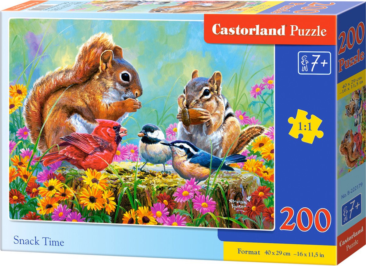 Castorland Snack Time – Puzzle – 200 Teile – Tiere – Premium-Qualität