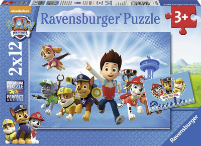 Ravensburger Puzzle Paw Patrol; Ryder und Paw Patrol – 2x 12 Teile