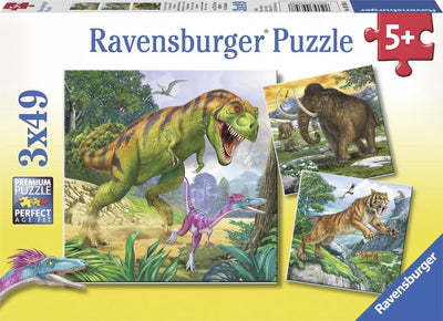 Ravensburger Herrscher der Urzeit – drei Puzzles à 49 Teile