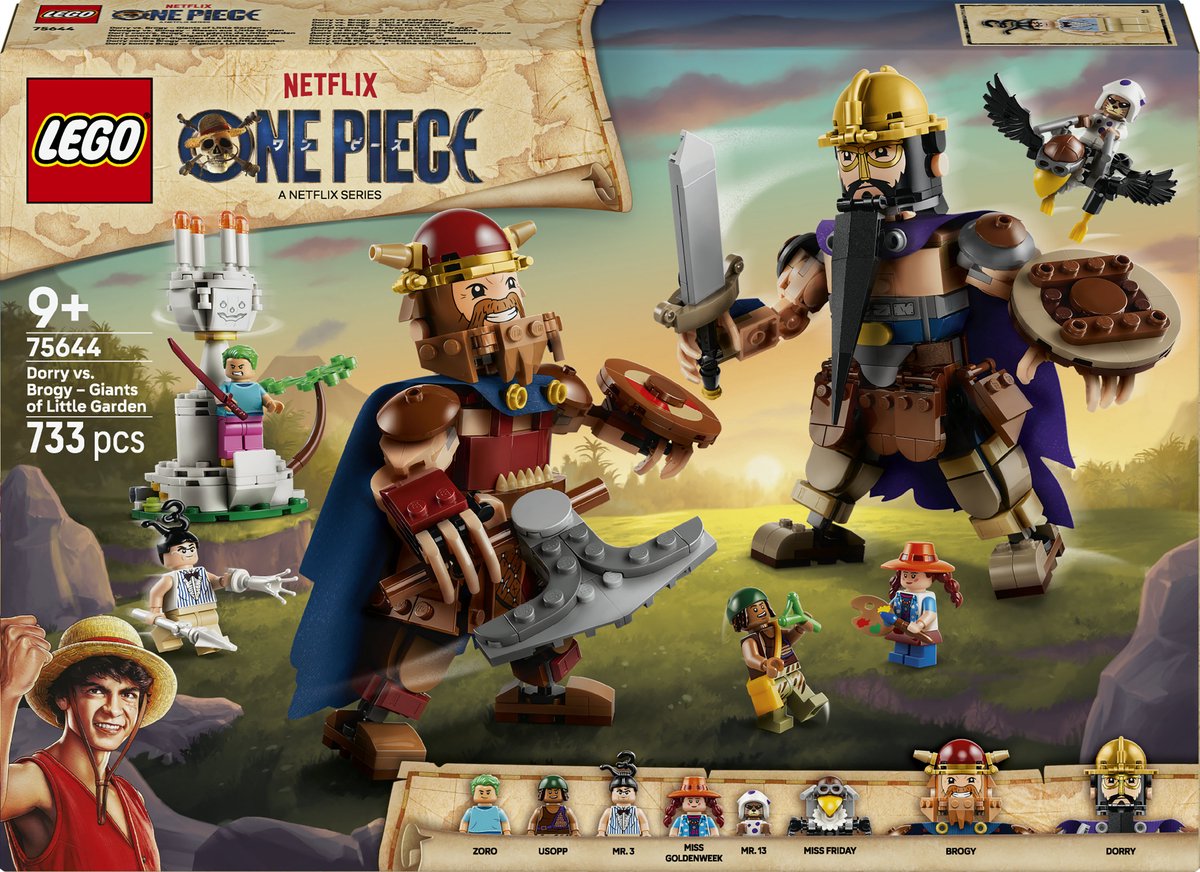 Lego One Piece Dorry vs. Brogy – Giganten unter den kleinen Piratenspielzeugen für Kinder 75644