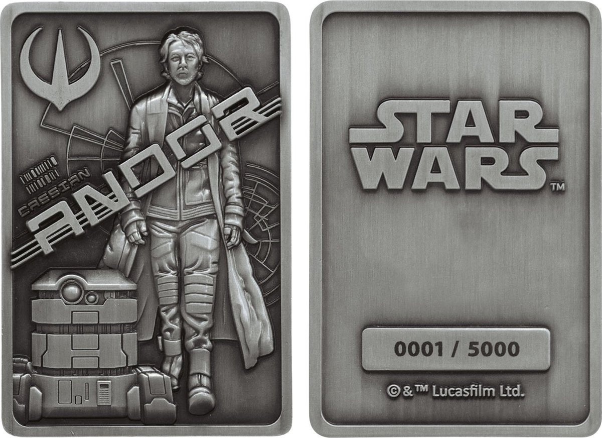 Disney Fanattik Star Wars – ikonische Szenenkollektion, Barren und Sammlerstück in limitierter Auflage – silberfarben