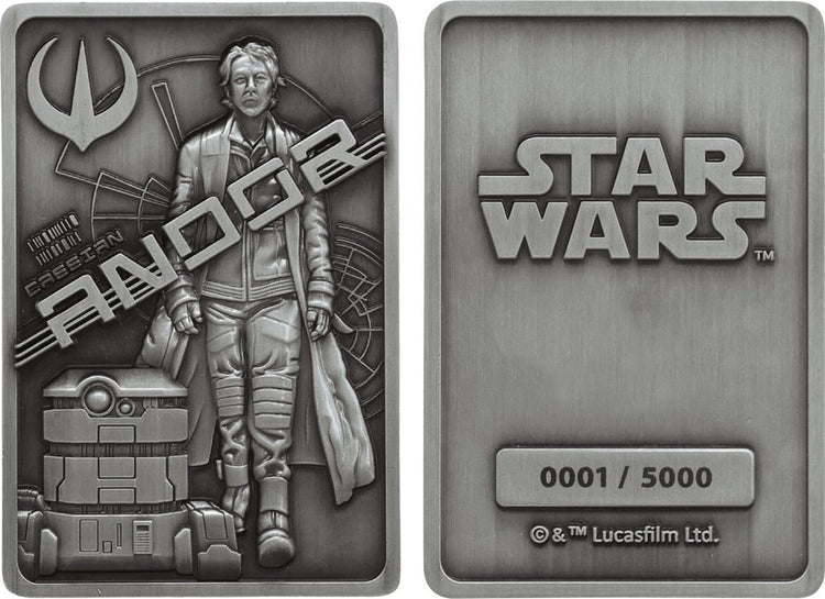 Disney Fanattik Star Wars – ikonische Szenenkollektion, Barren und Sammlerstück in limitierter Auflage – silberfarben
