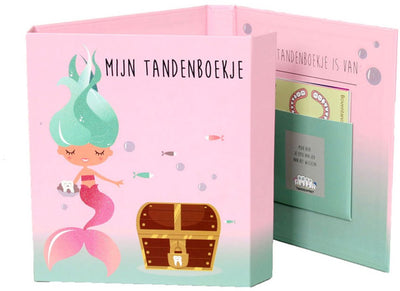 Toothwonders – Meerjungfrauen-Zahnbuch – praktischer Zahnhalter mit Magnetverschluss