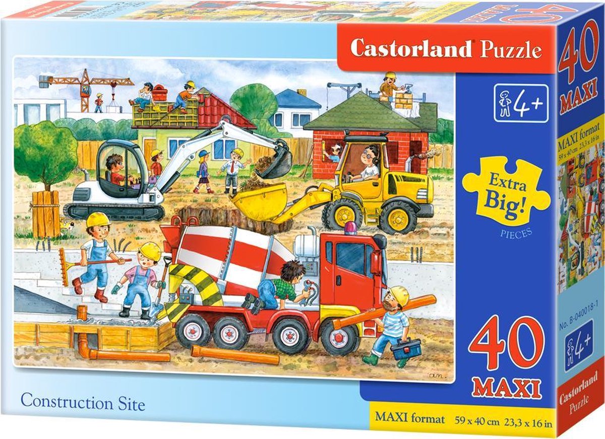 Castorland-Baustelle - 40 Stück maxi