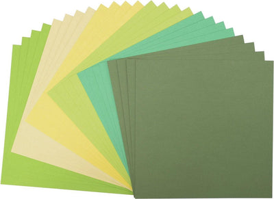 Florence Vaessen Creative Cardstock, stabiles Kartonpapier 216 g – grün, 24 Stück. 30,5 x 30,5 cm